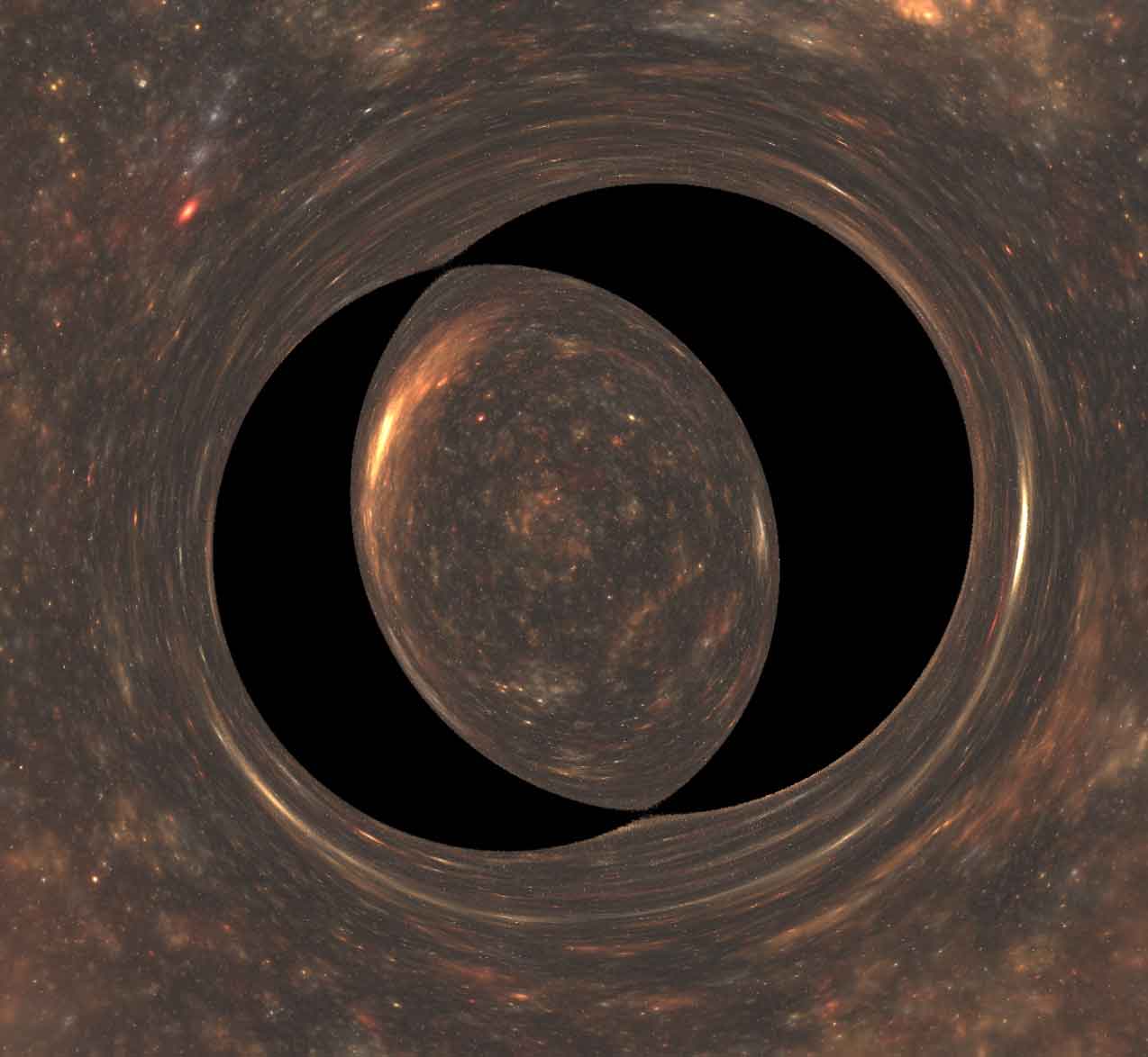 Pseudo-black ring with a double-circle cross-section shape