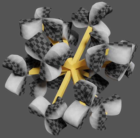Typical Scheme 2: Evenly distributed torque-balanced drone design