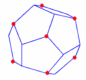 Cube structure within a regular 12-hedron, image from www.shinko-keirin.co.jp