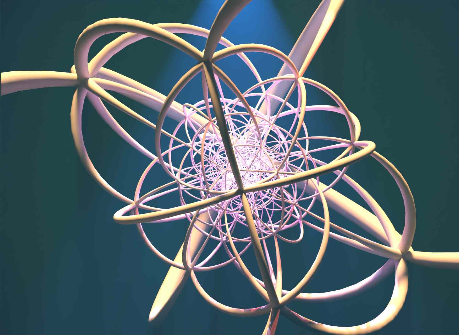 Regular Dodecahedron - Cube: 80 circles