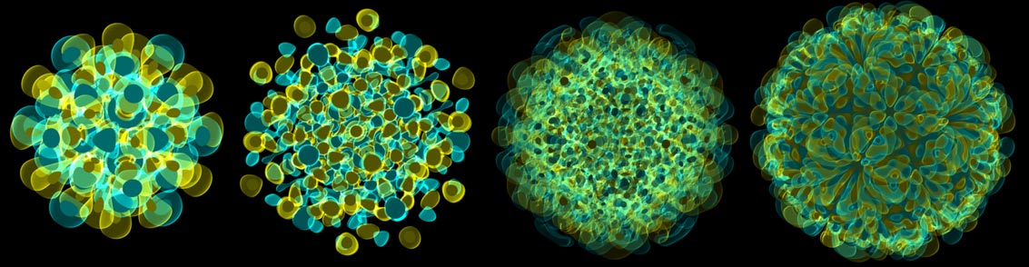 Hyperspherical harmonics with 120/600-cell symmetry, image from Greg Egan's website