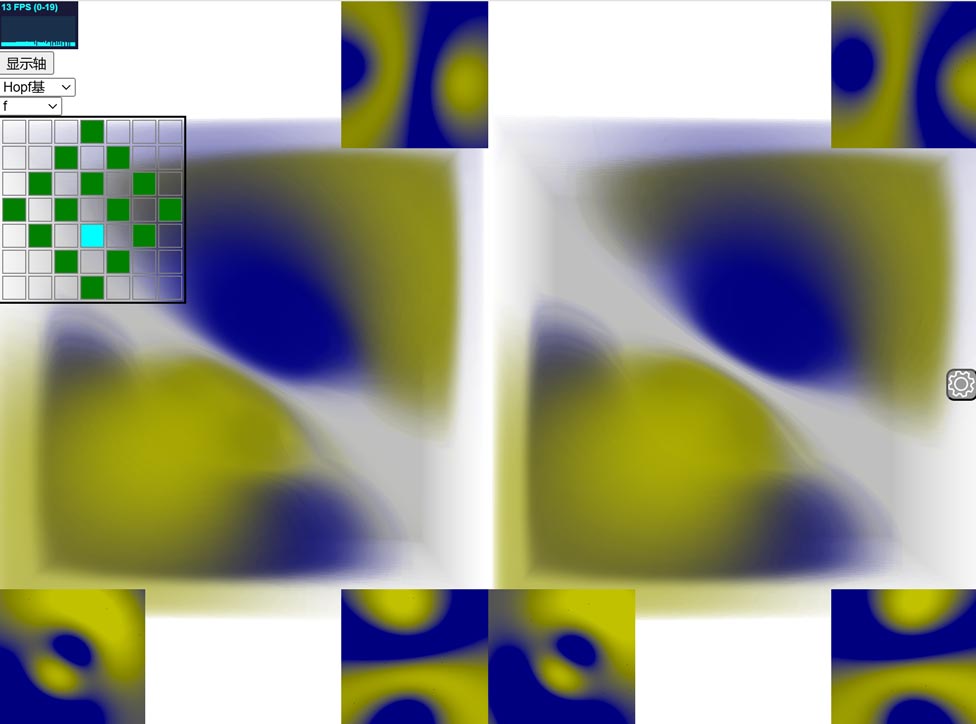 Hyperspherical harmonics scene in Tesserxel