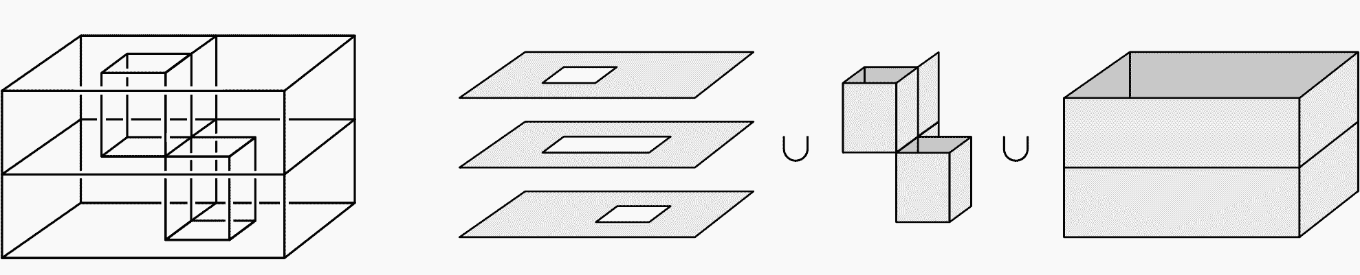 Some contractible spaces are not obvious (image from Allen Hatcher's Algebraic Topology textbook p.4)