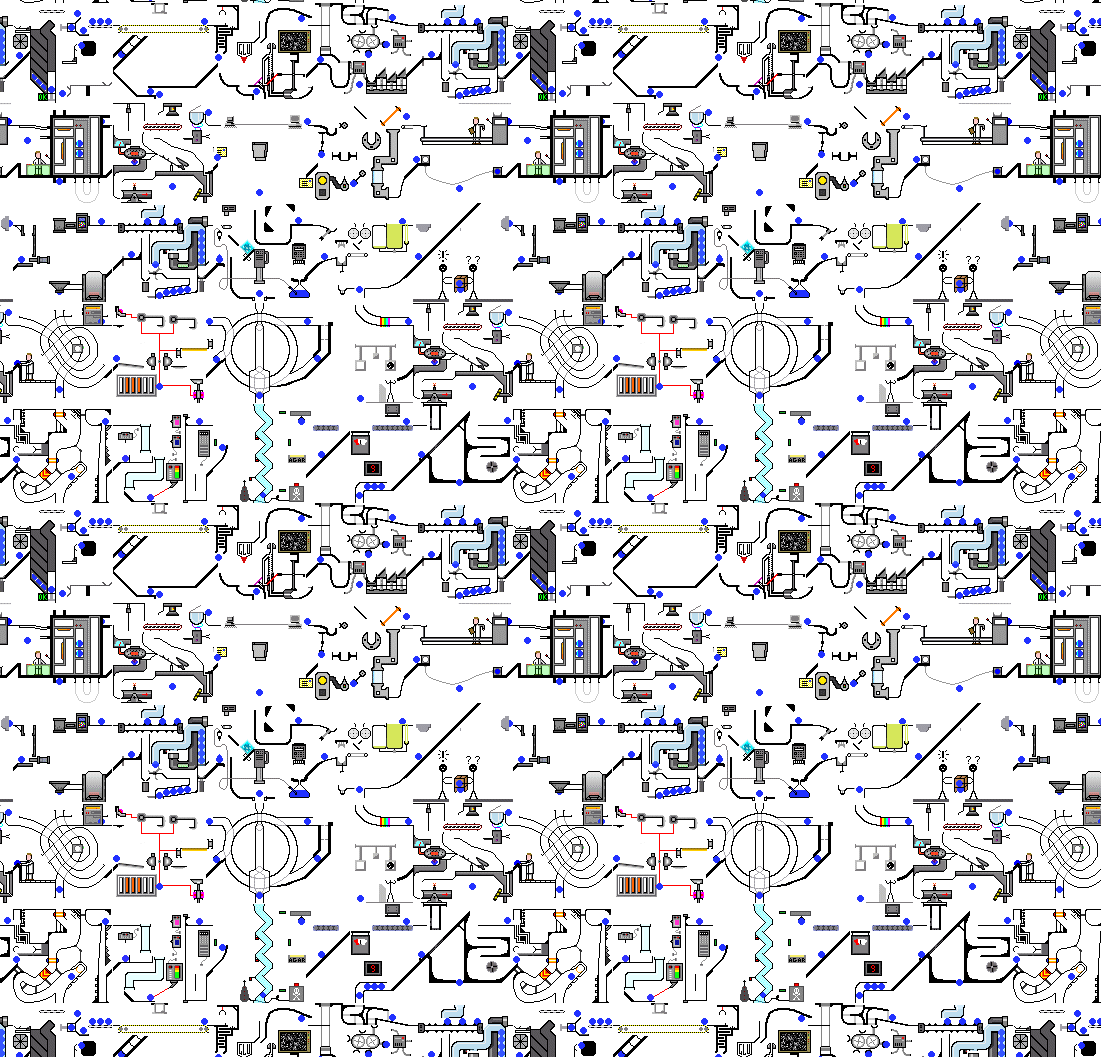 Tiled to two-dimensional space as a covering space of the original space