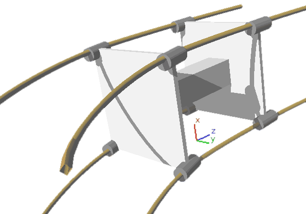 Car moving forward in negative z-axis direction and turning in positive y-axis direction