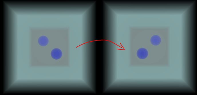 After pressing key 2, the left orientation will aligned to be the right