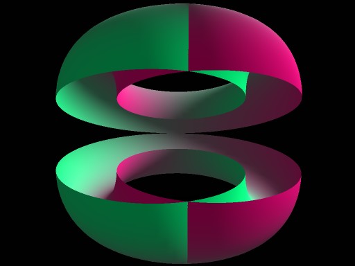 An uncommon Klein bottle projection