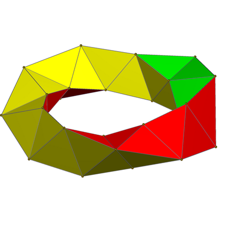 Ring of 30 tetrahedra on the 600-cell (stereographic projection), image from Wikipedia